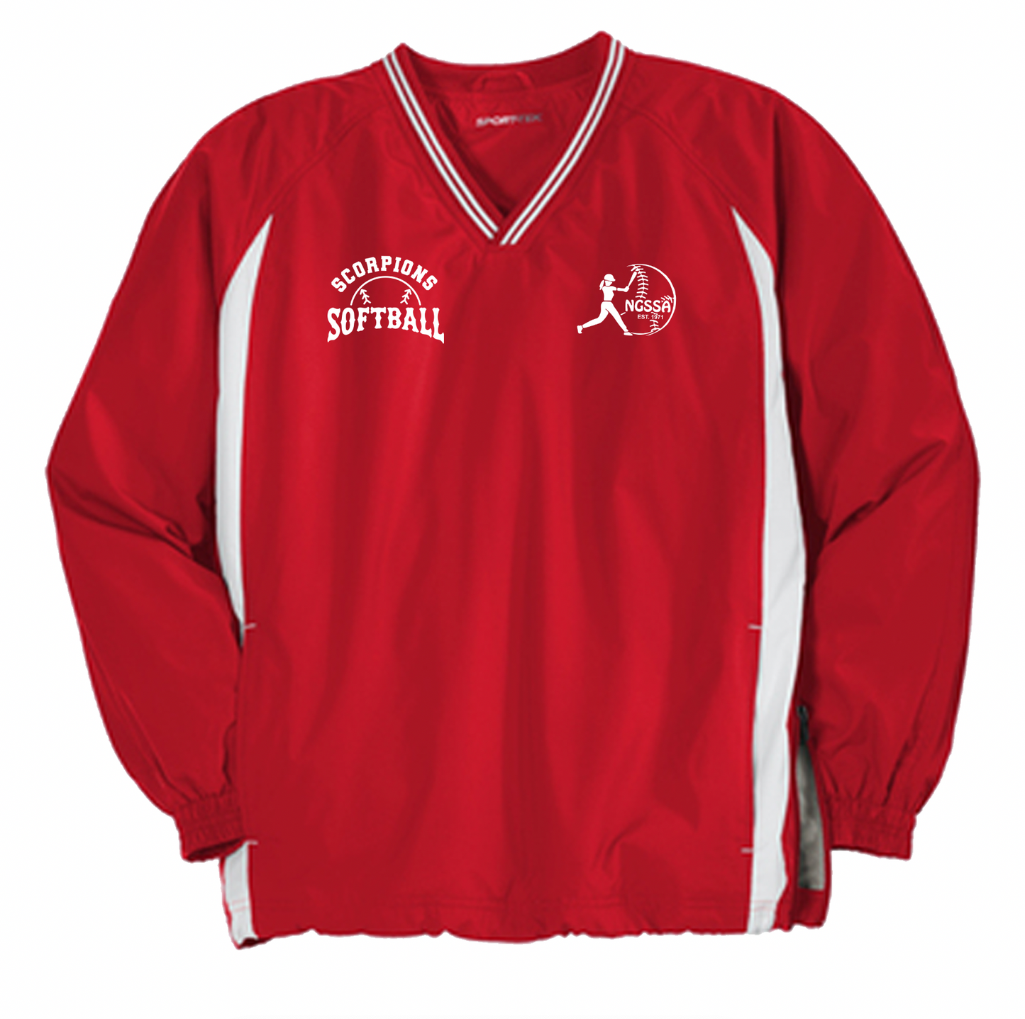 MS2 Scorpions Raglan Pullover Wind Shirt - Adult Only