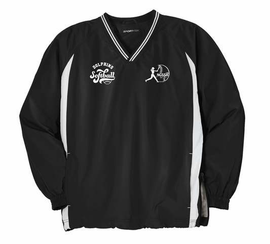 R5 Dolphins Raglan Pullover Wind Shirt - Adult Only