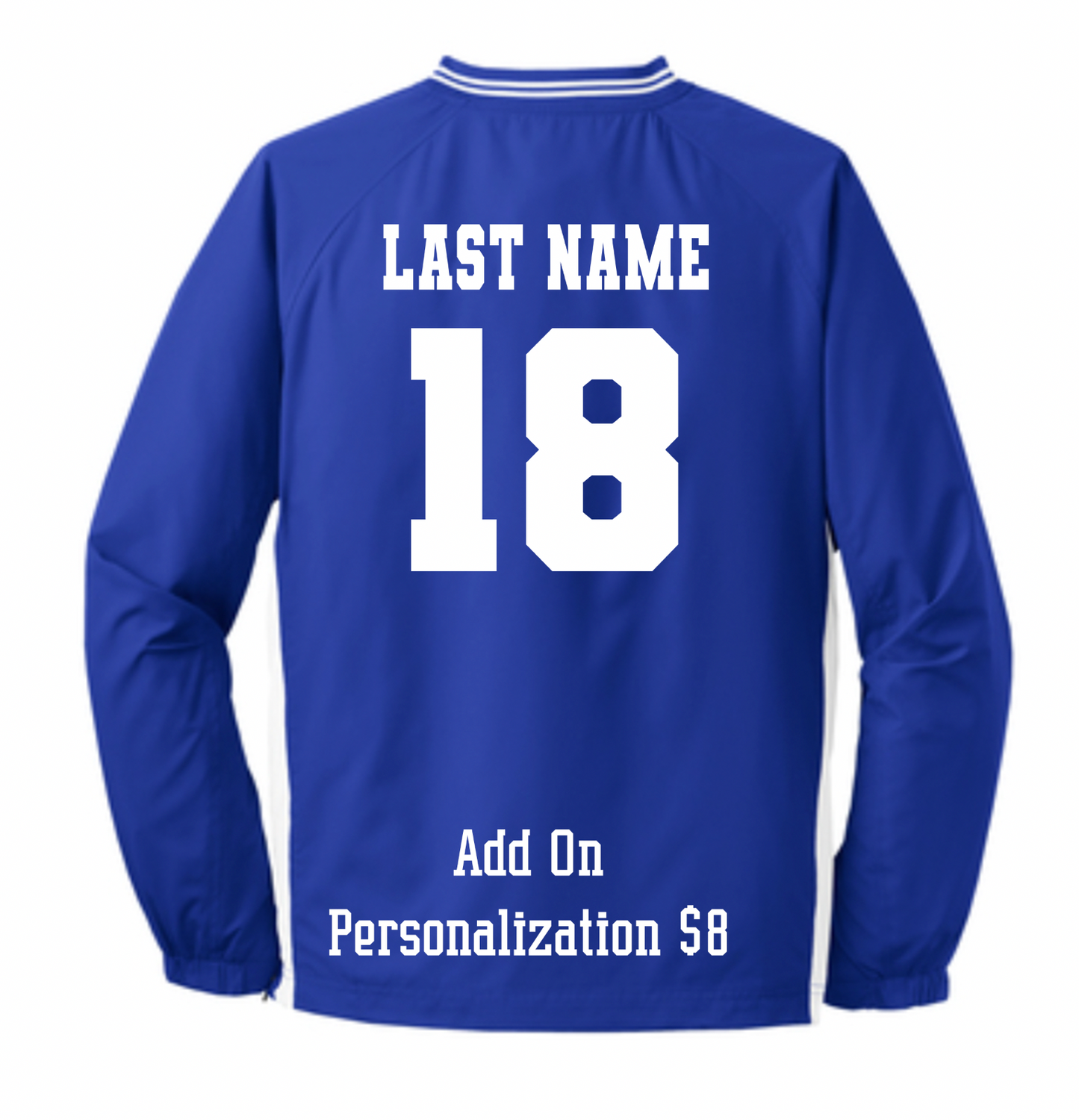 MS4 Royals Raglan Pullover Wind Shirt - Adult Only