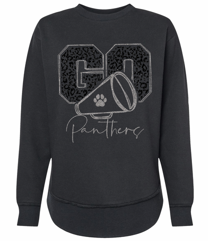 Go Panthers Leopard with Megaphone - Adult + Youth Sizes