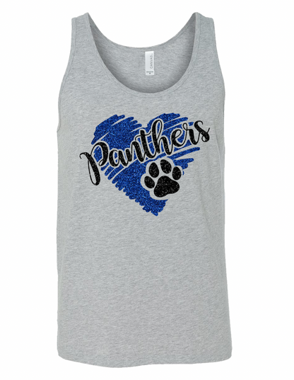 Panthers Heart with Paw - Adult + Youth Sizes