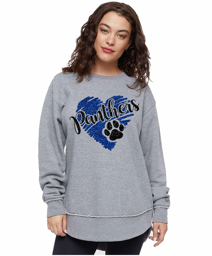 Panthers Heart with Paw - Adult + Youth Sizes