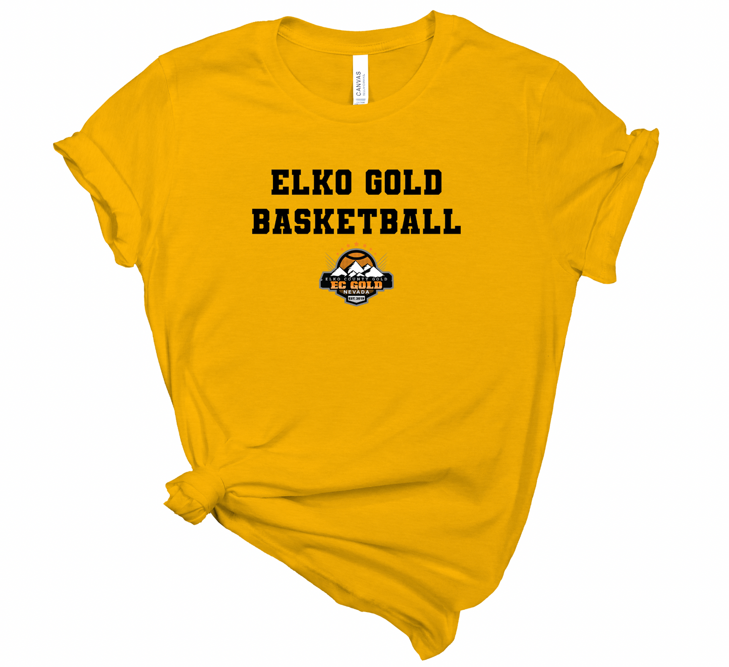 Simple Elko Gold Basketball | Tee, Long Sleeve, Hoodies and Crewnecks