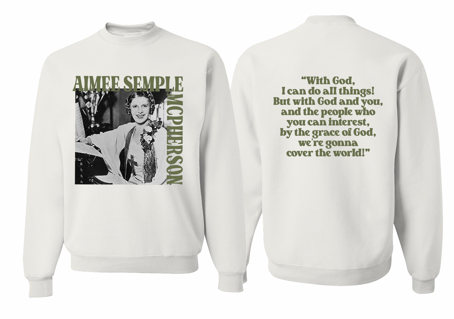 Aimee Semple McPherson Crewneck Sweatshirt