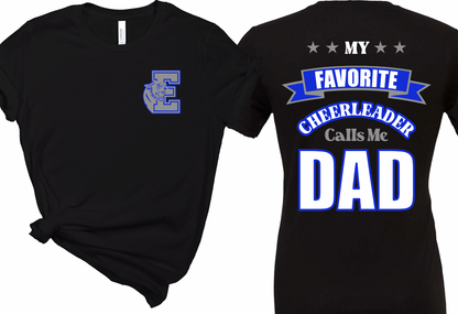 Eastlake Logo My Favorite Cheerleader Solid Font - Adult Tee