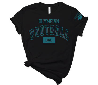 Olympian Football Mom/Dad with Custom Name - Tank, Tee, Crewneck, Hoodie