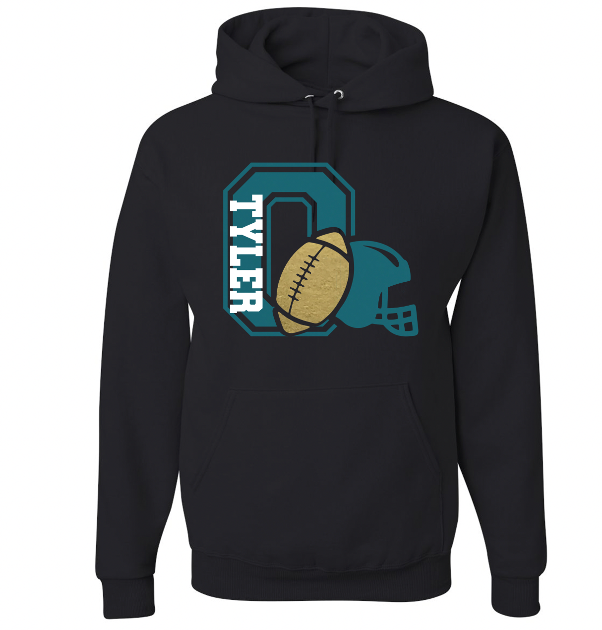 Olympian O Football and Helmet Custom Name - Tank, Tee, Crewneck, Hoodie