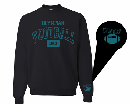 Olympian Football Mom/Dad with Custom Name - Tank, Tee, Crewneck, Hoodie