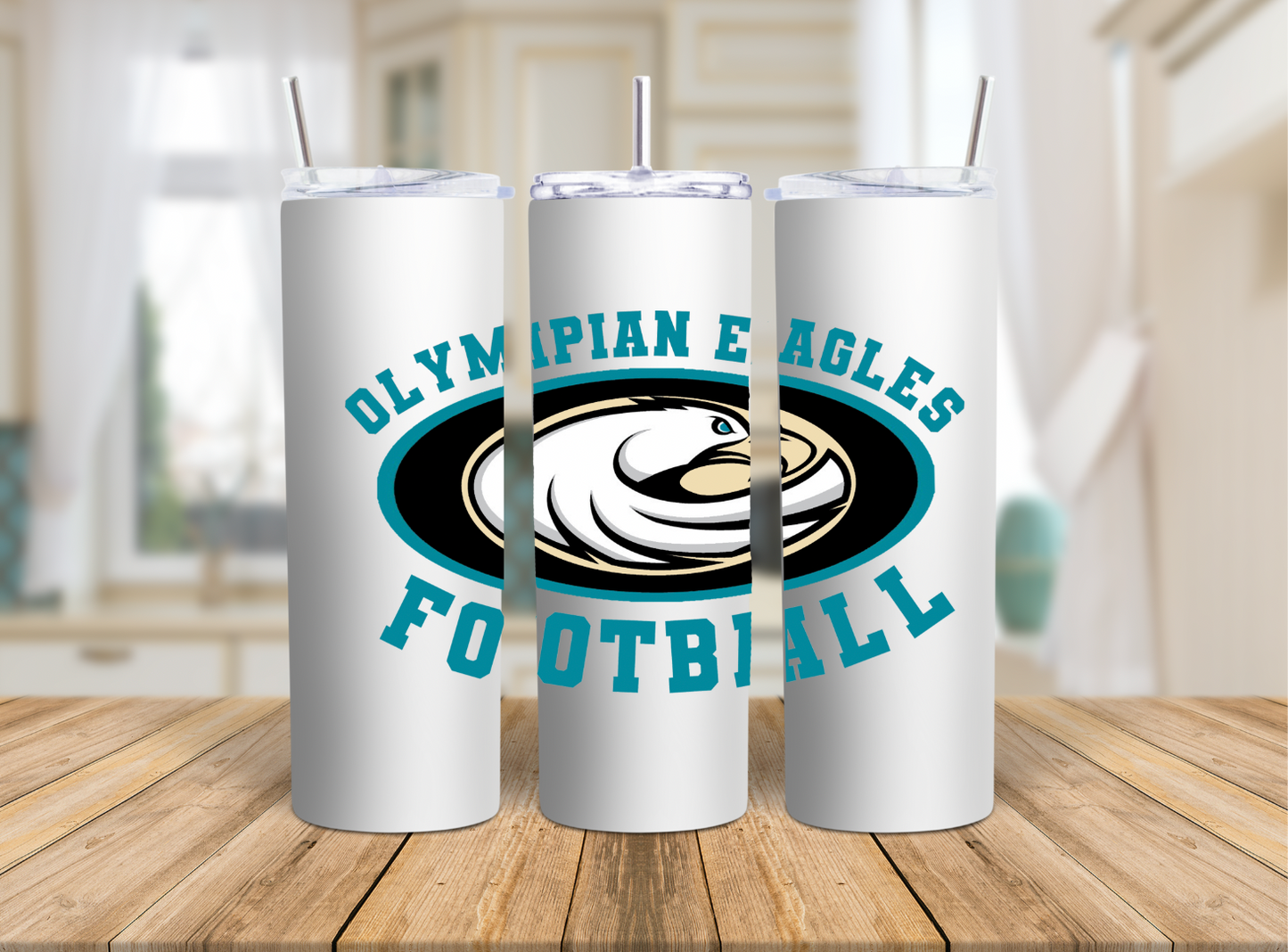 Olympian Eagles Football Tumbler