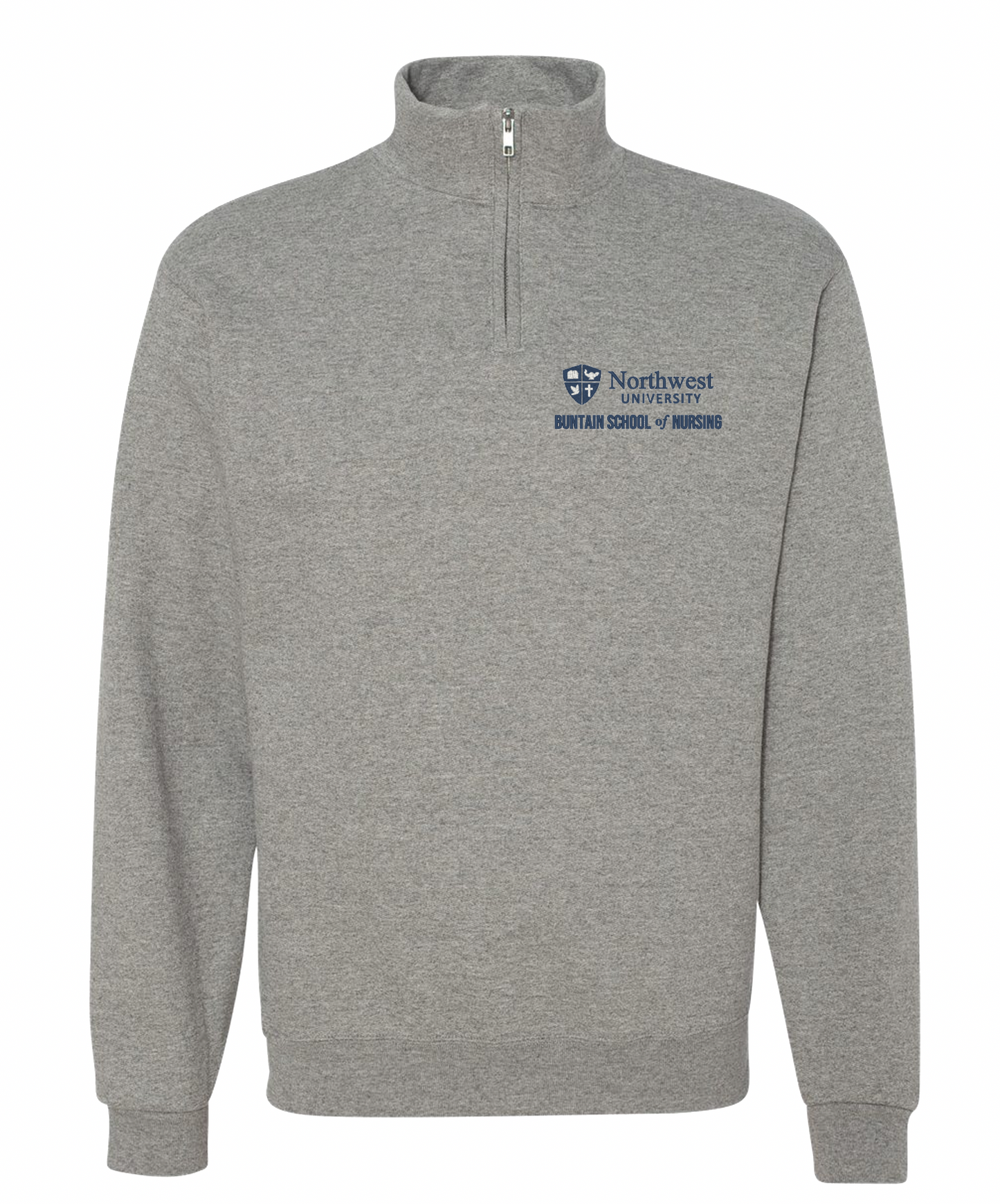 NWU Nursing Logo Embroidered Quarter Zip - 4 Colors