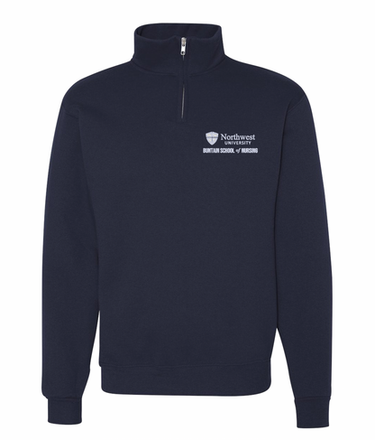 NWU Nursing Logo Embroidered Quarter Zip - 4 Colors