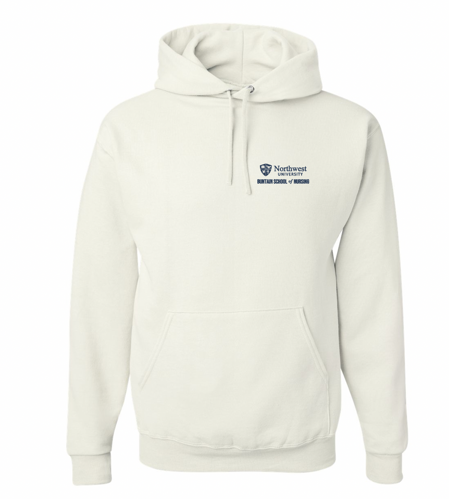 NWU Nursing Logo Embroidered Hooded Sweatshirt - 5 Colors