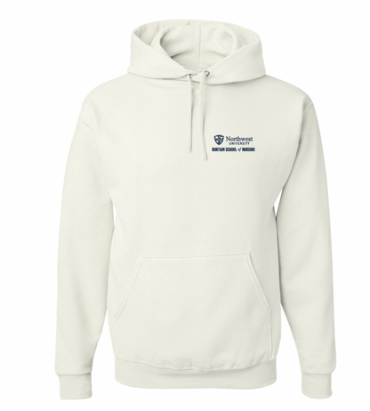 NWU Nursing Logo Embroidered Hooded Sweatshirt - 5 Colors