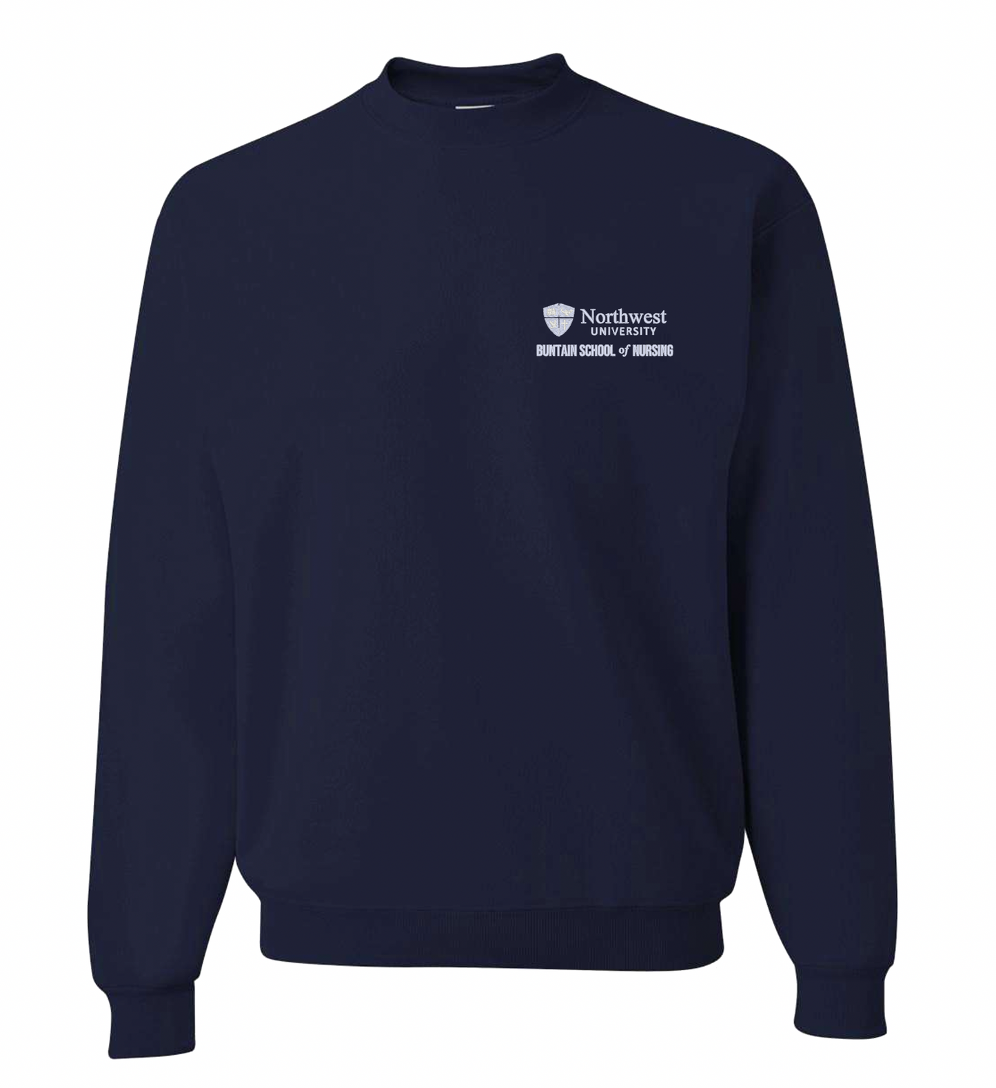 NWU Nursing Logo Embroidered Crewneck Sweatshirt - 5 Colors