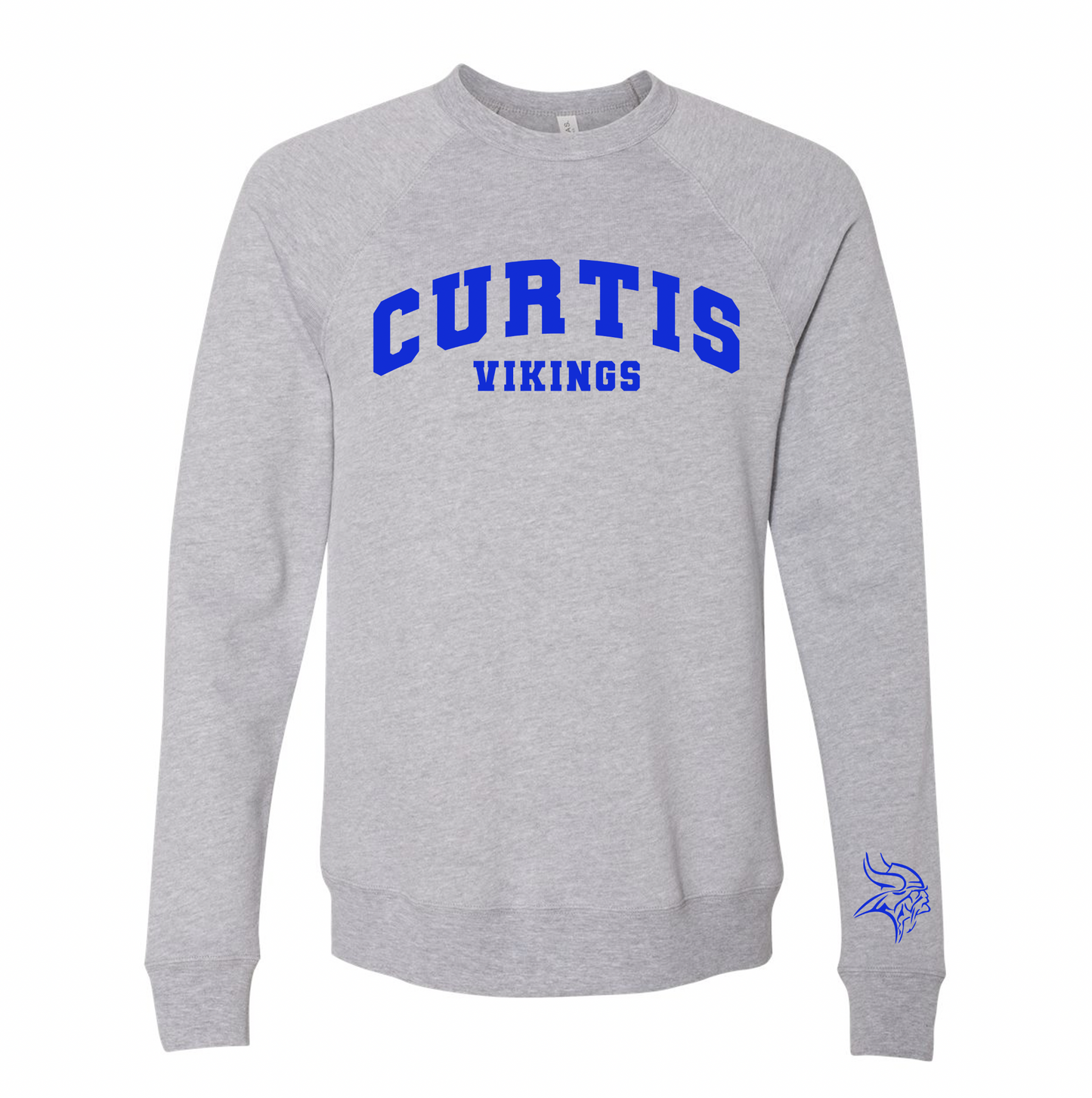 Curtis Vikings Raglan Sweatshirt - Youth and Adult Sizes