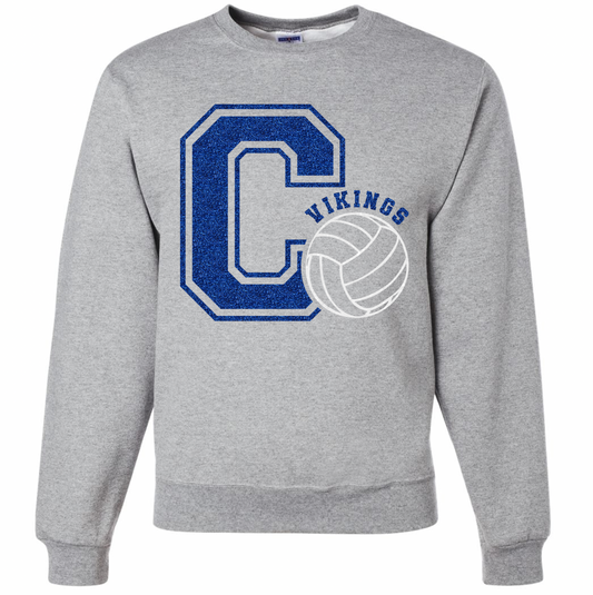 C Vikings Sports Ball Sweatshirt - Youth and Adult Sizes