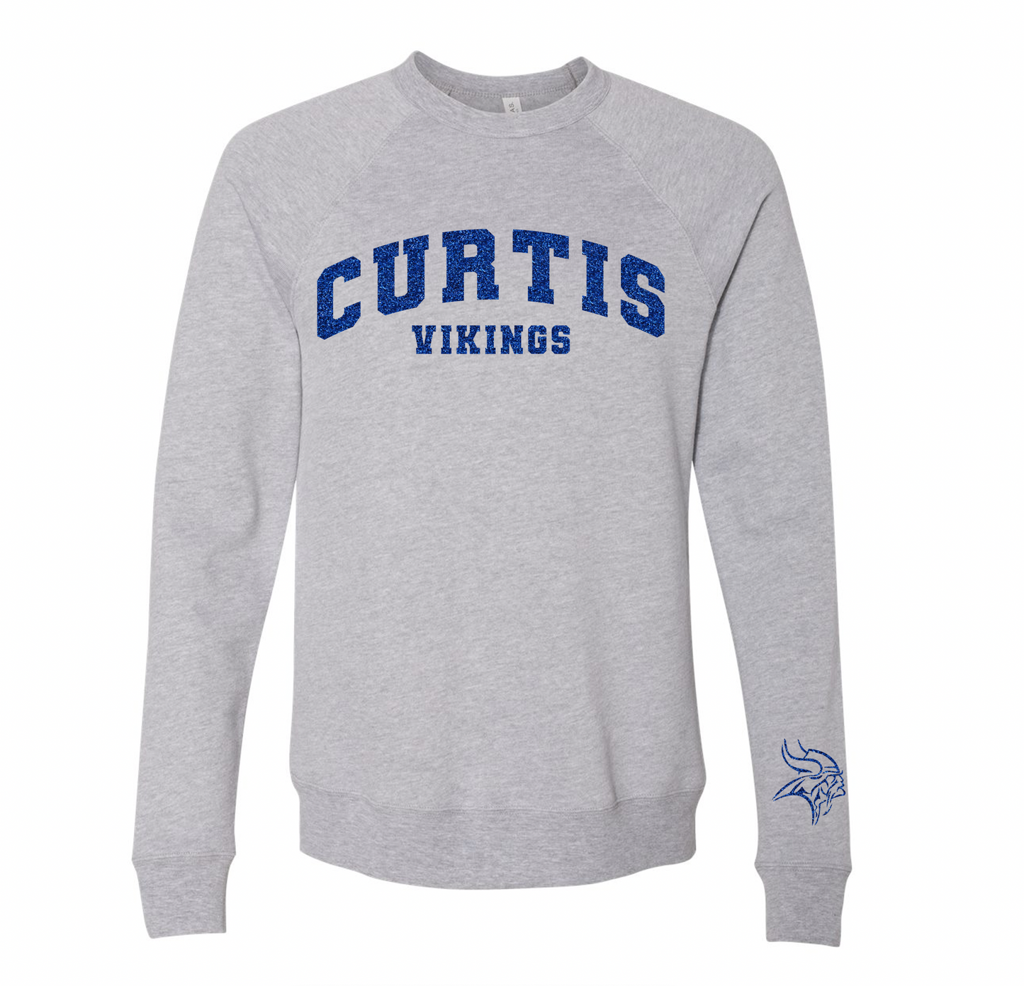 Curtis Vikings Raglan Sweatshirt - Youth and Adult Sizes