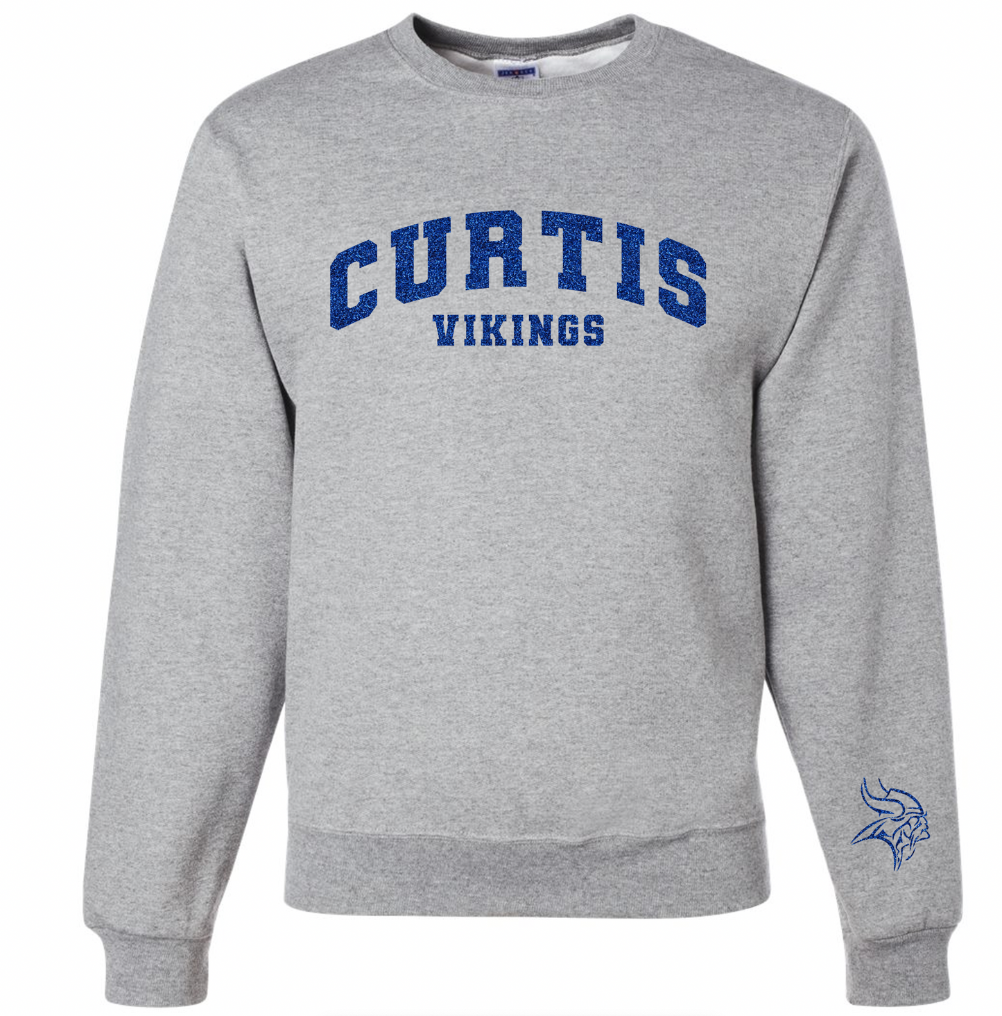 Curtis Vikings w/ Mascot Sweatshirt - Youth and Adult Sizes