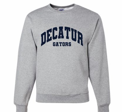 Decatur Gators Varsity Solid Crewneck  - Adult and Youth Sizes