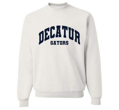 Decatur Gators Varsity Solid Crewneck  - Adult and Youth Sizes