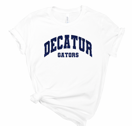 Decatur Gators Varsity Glitter Tee - Adult and Youth Sizes