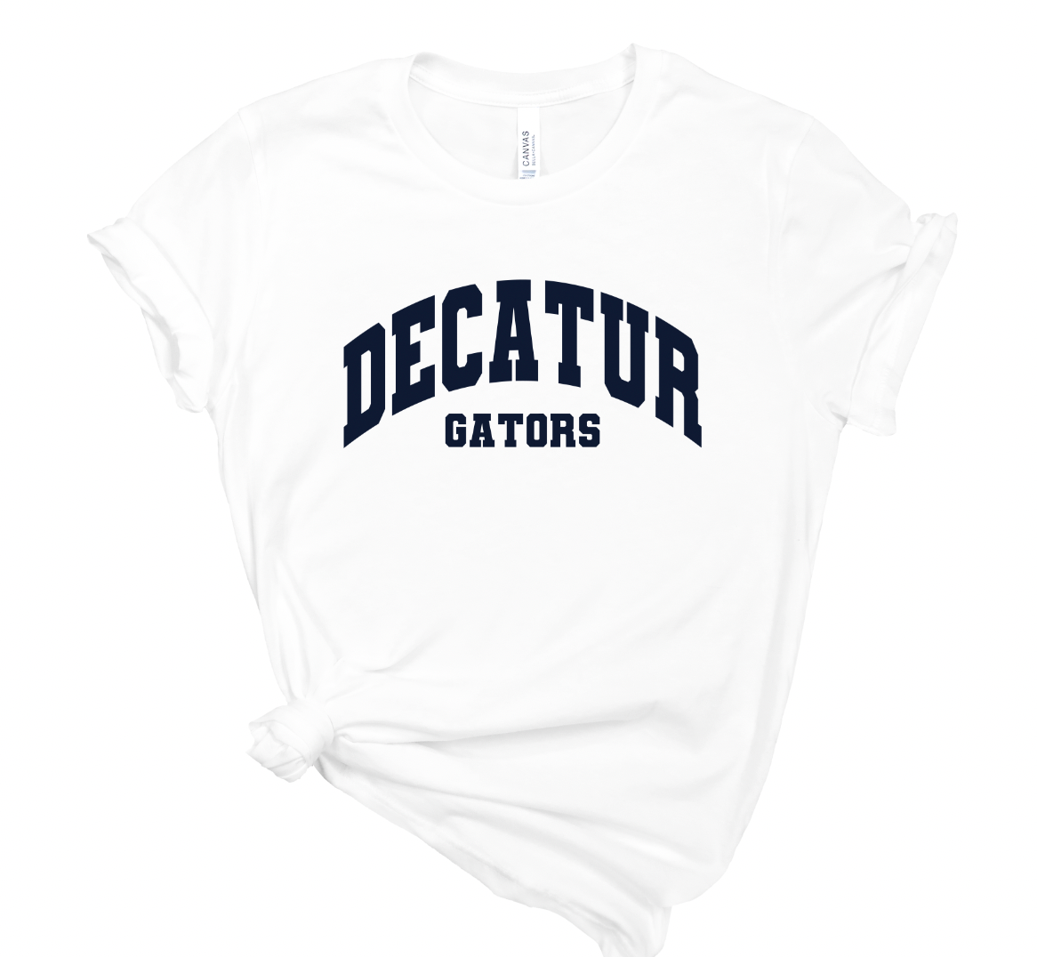 Decatur Gators Varsity Solid Tee - Adult and Youth Sizes