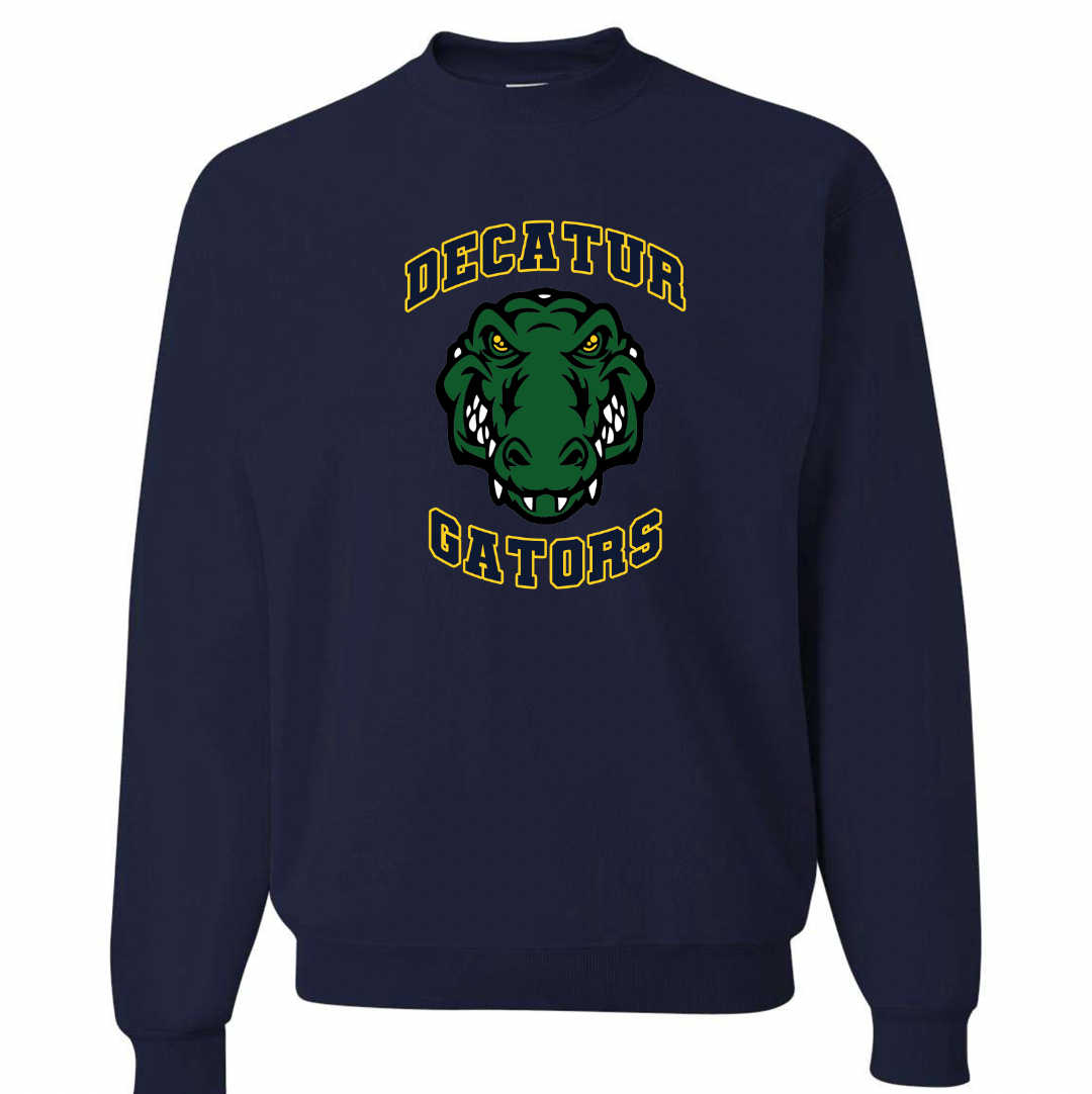 Decatur Gators Mascot Crewneck  - Adult and Youth Sizes