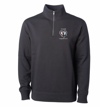 Embroidered Quarter Zip Sweatshirt