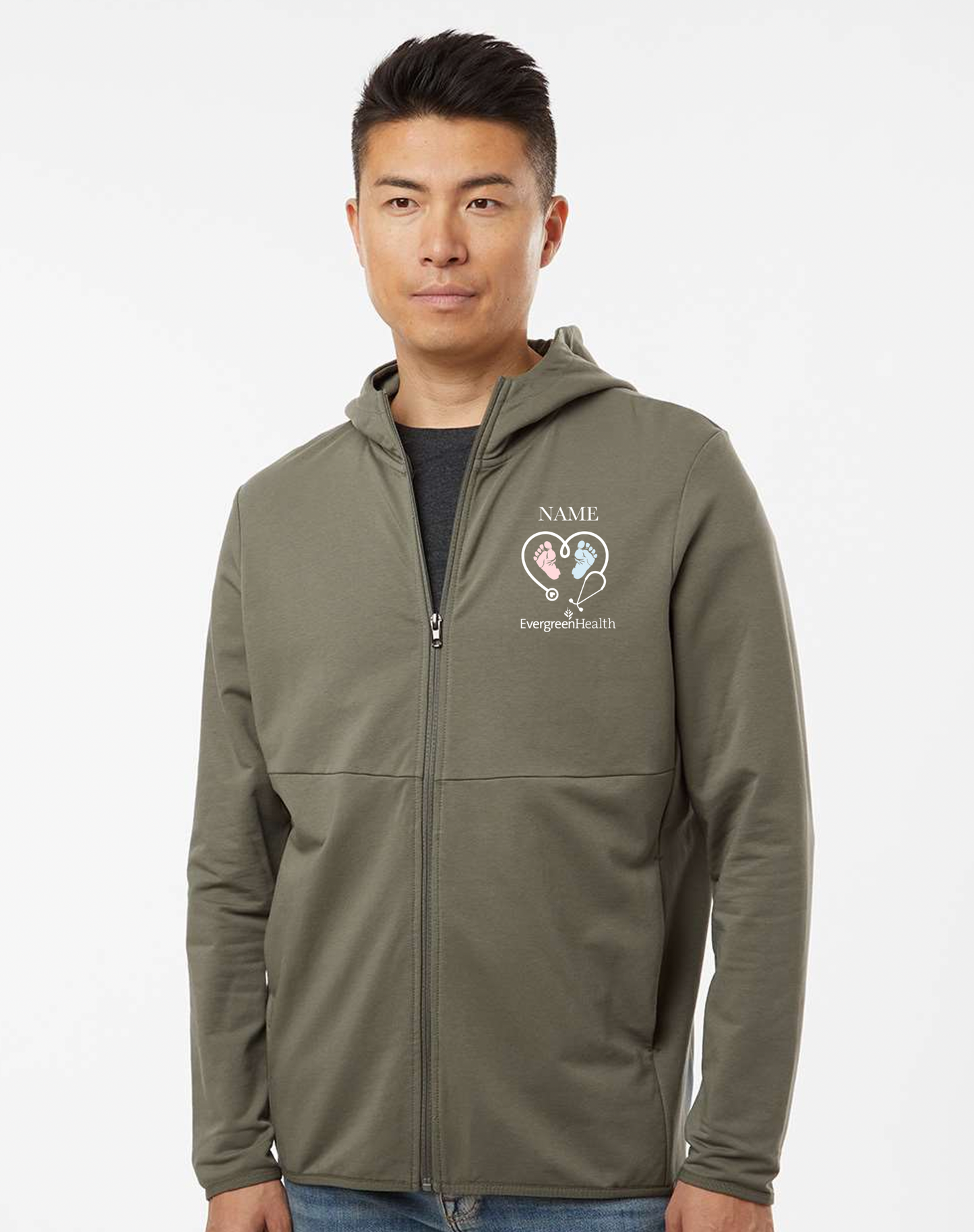 Embroidered Full Zip Performance Jacket