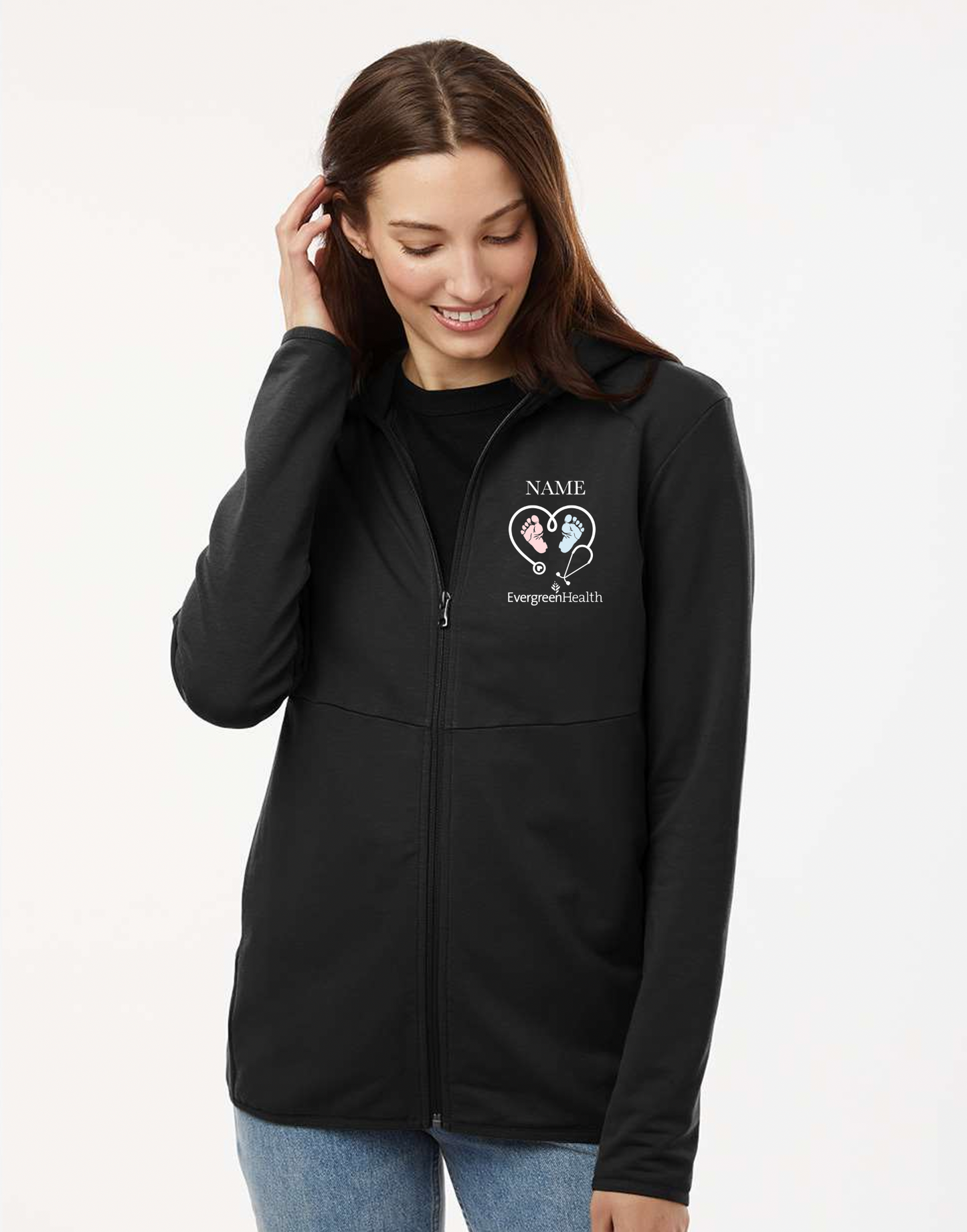Embroidered Full Zip Performance Jacket