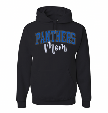 Embroidery/Glitter Panthers Adult Hoodies - 2 Colors