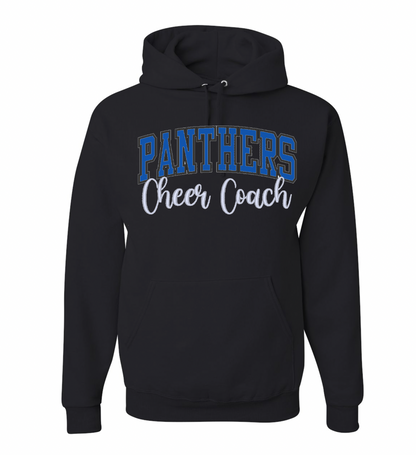 Embroidery/Glitter Panthers Adult Hoodies - 2 Colors
