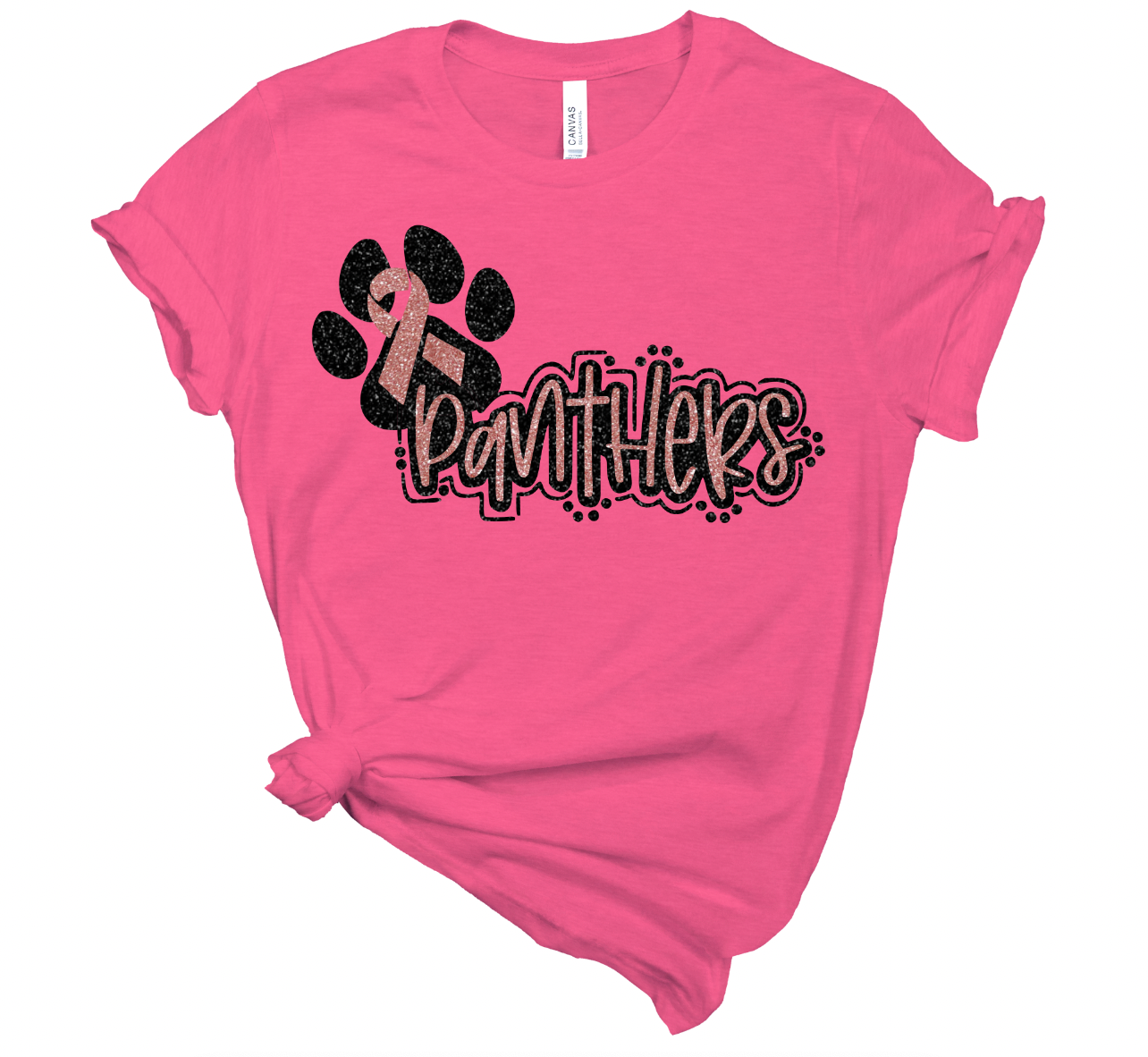 Panthers Breast Cancer Tee - Adult and Youth