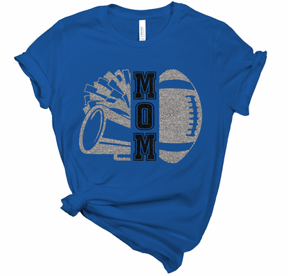 Cheer and Football Mom Personalized Tee