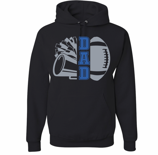 Cheer and Football Dad Personalized Hoodie
