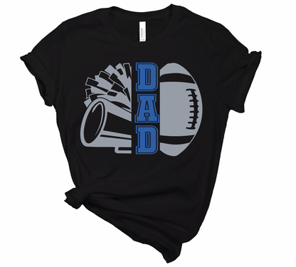 Cheer and Football Dad Personalized Tee
