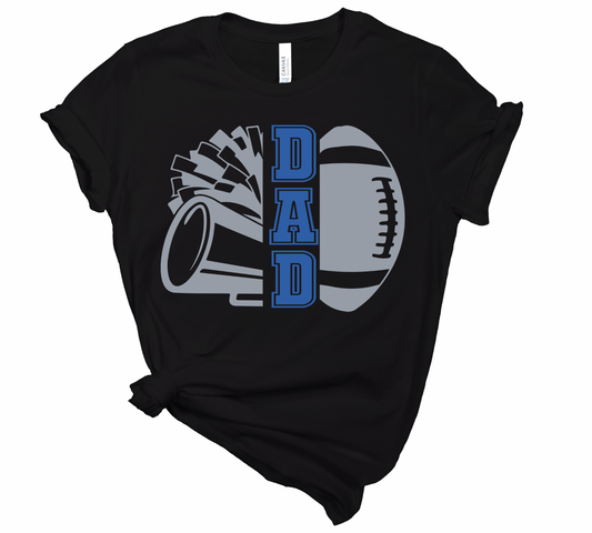 Cheer and Football Dad Personalized Tee