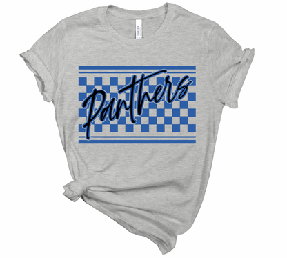 Panthers Checkered Tee - Adult and Youth
