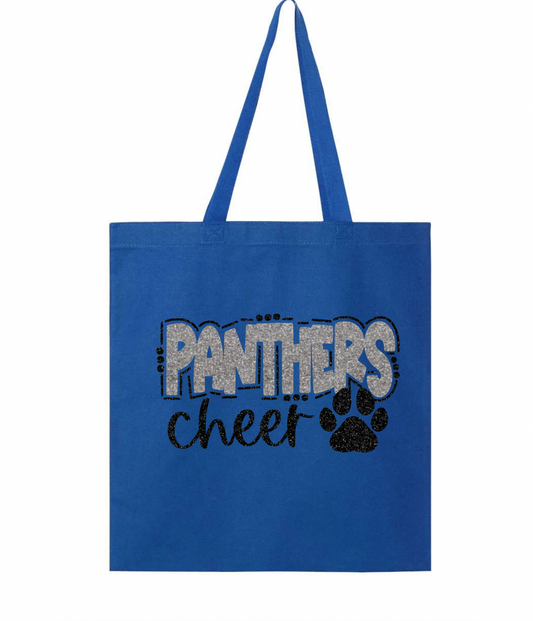 Panthers Cheer Tote Bag