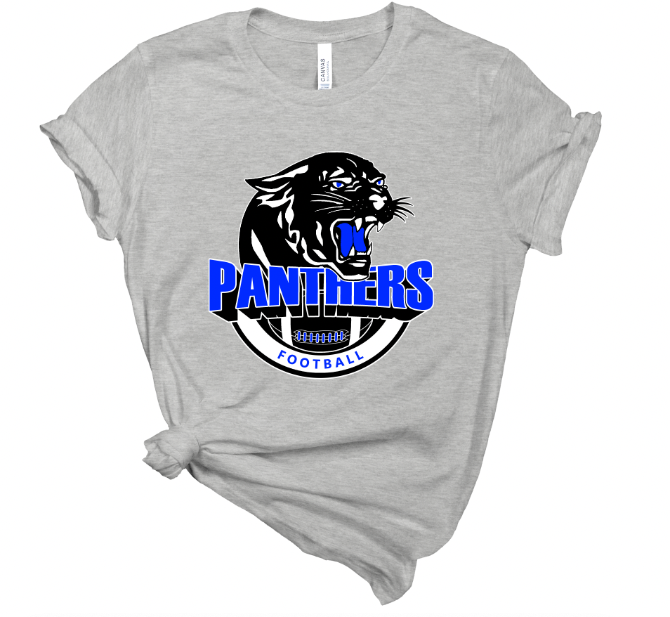 Panthers Football Logo Tee - Adult and Youth
