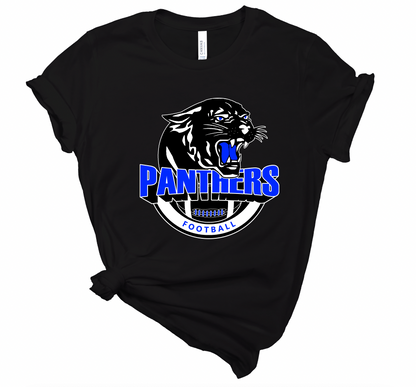 Panthers Football Logo Tee - Adult and Youth