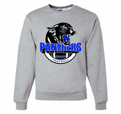 Panthers Football Logo Crewneck Sweatshirt - Adult and Youth