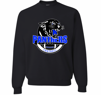 Panthers Football Logo Crewneck Sweatshirt - Adult and Youth