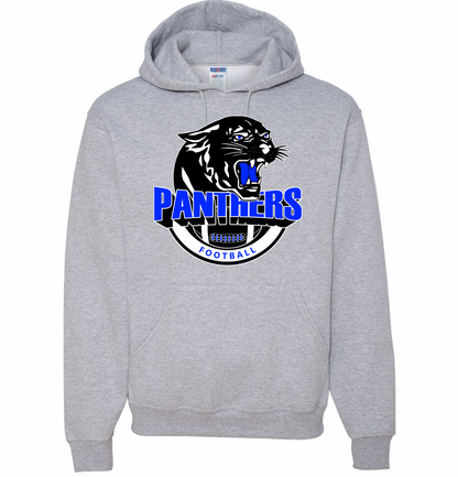Panthers Football Logo Hooded Sweatshirt - Adult and Youth