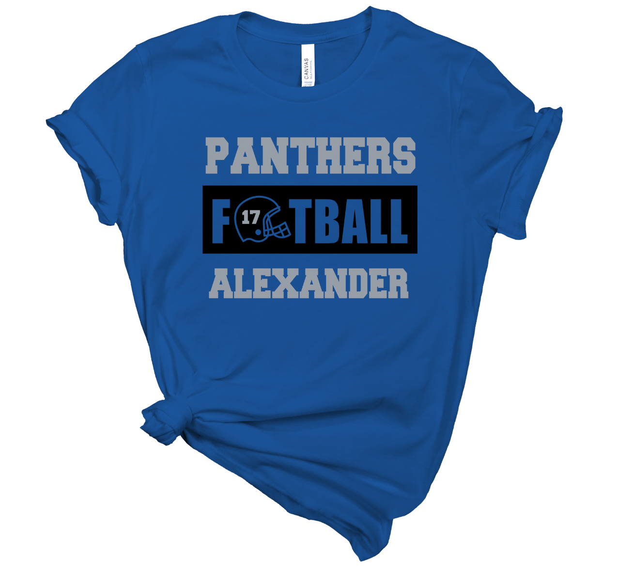 Panthers Football Personalized Tee - Adult and Youth