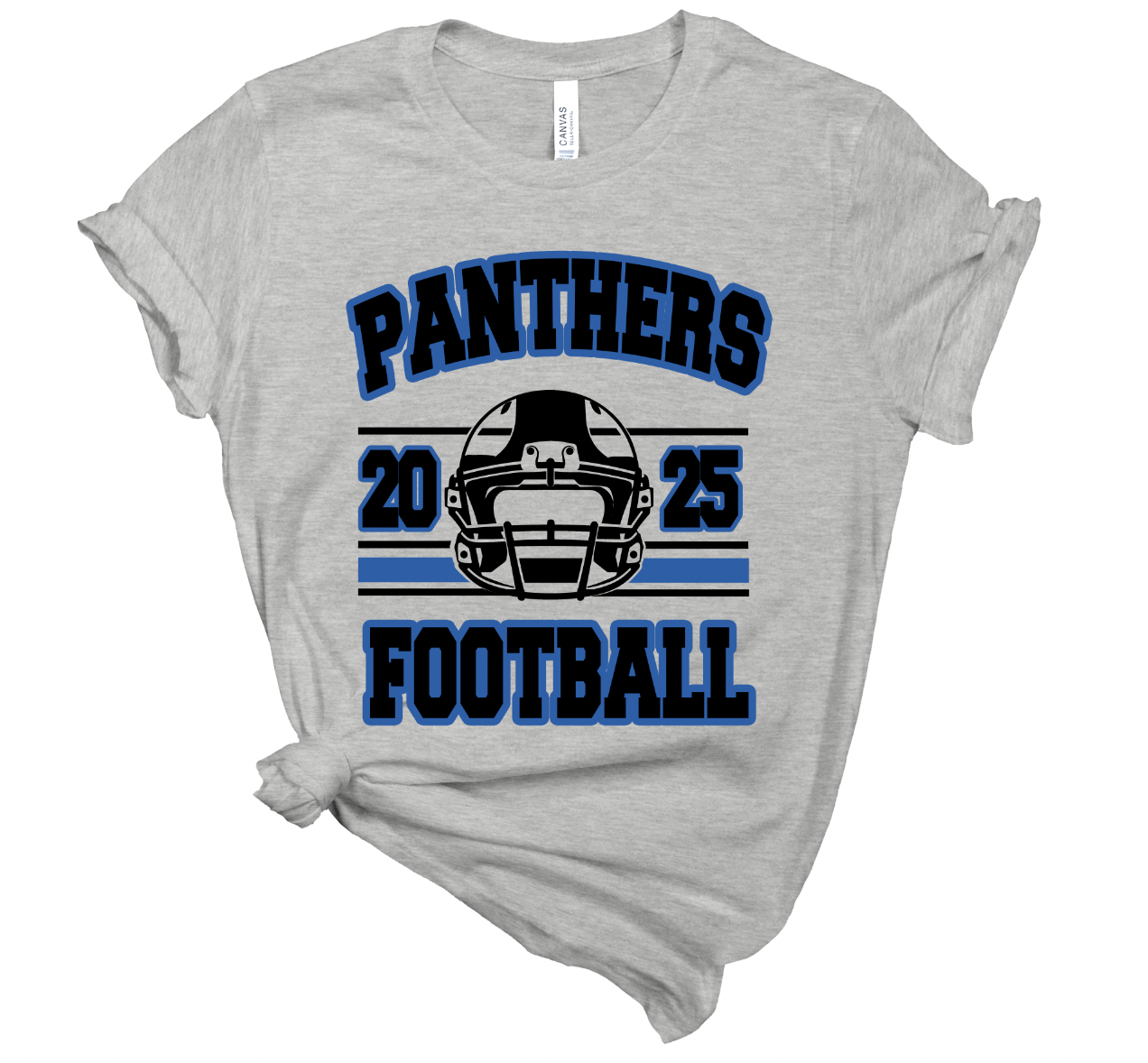 Panthers Football 2026 Helmet Tee - Adult and Youth