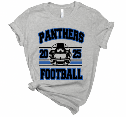 Panthers Football 2026 Helmet Tee - Adult and Youth