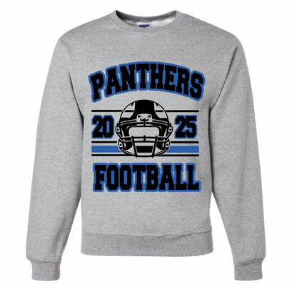 Panthers Football 2026 Helmet Crewneck Sweatshirt - Adult and Youth