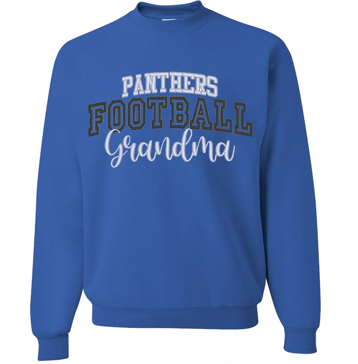 Embroidery Panthers Football Adult Crewneck Sweatshirts