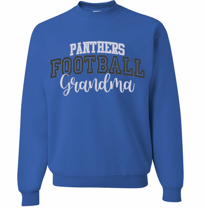 Embroidery Panthers Football Adult Crewneck Sweatshirts